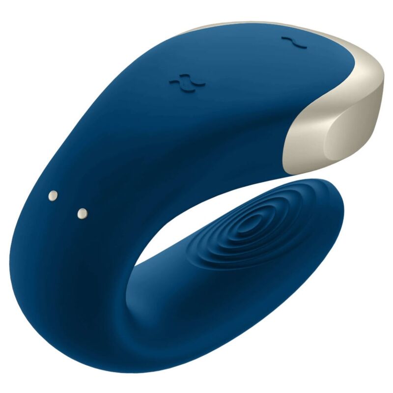 Satisfyer Double Love Luxury Partner Vibrator Blue | Niks.fi verkkokauppa