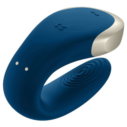 Satisfyer Double Love Luxury Partner Vibrator Blue | Niks.fi verkkokauppa