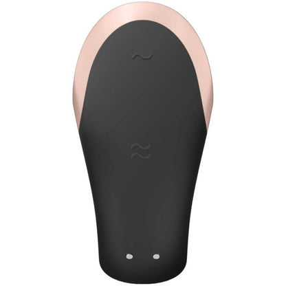 Satisfyer Double Love Luxury Partner Vibrator Black | Niks.fi verkkokauppa