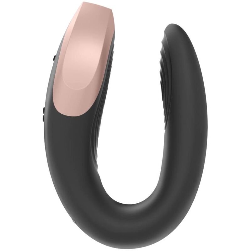 Satisfyer Double Love Luxury Partner Vibrator Black | Niks.fi verkkokauppa