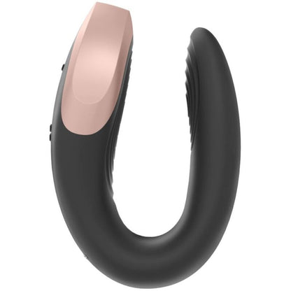 Satisfyer Double Love Luxury Partner Vibrator Black | Niks.fi verkkokauppa