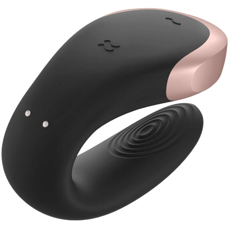 Satisfyer Double Love Luxury Partner Vibrator Black | Niks.fi verkkokauppa