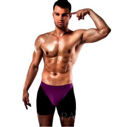 Passion Boxer 009 Lilac/Black Erotic Lingerie S/M | Niks.fi verkkokauppa