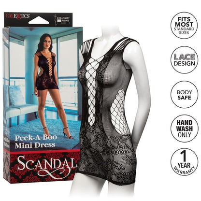 Calexotics Peek-A-Boo Mini Dress One Size | Niks.fi verkkokauppa