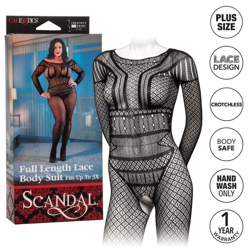 Calexotics Lace Body Suit Plus Size | Niks.fi verkkokauppa