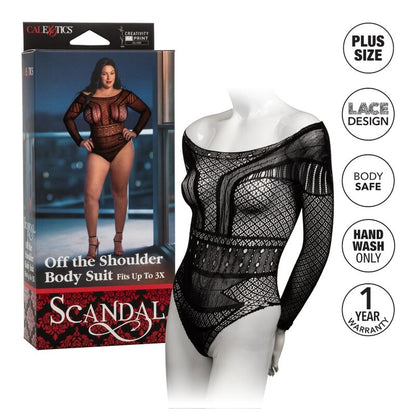 Calexotics Scandal Shoulder Body Suit Plus Size | Niks.fi verkkokauppa