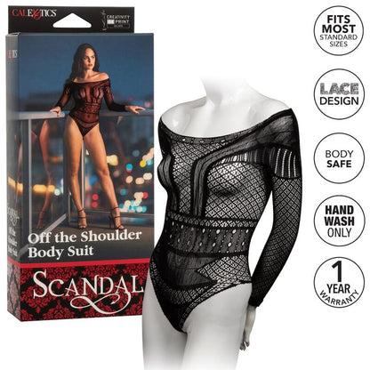 Calexotics Scandal Shoulder Body Suit One Size | Niks.fi verkkokauppa