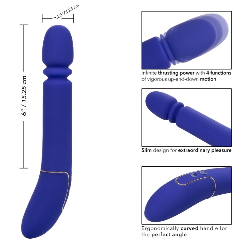 Calexotics Shameless Slim Thumper Blue | Niks.fi verkkokauppa