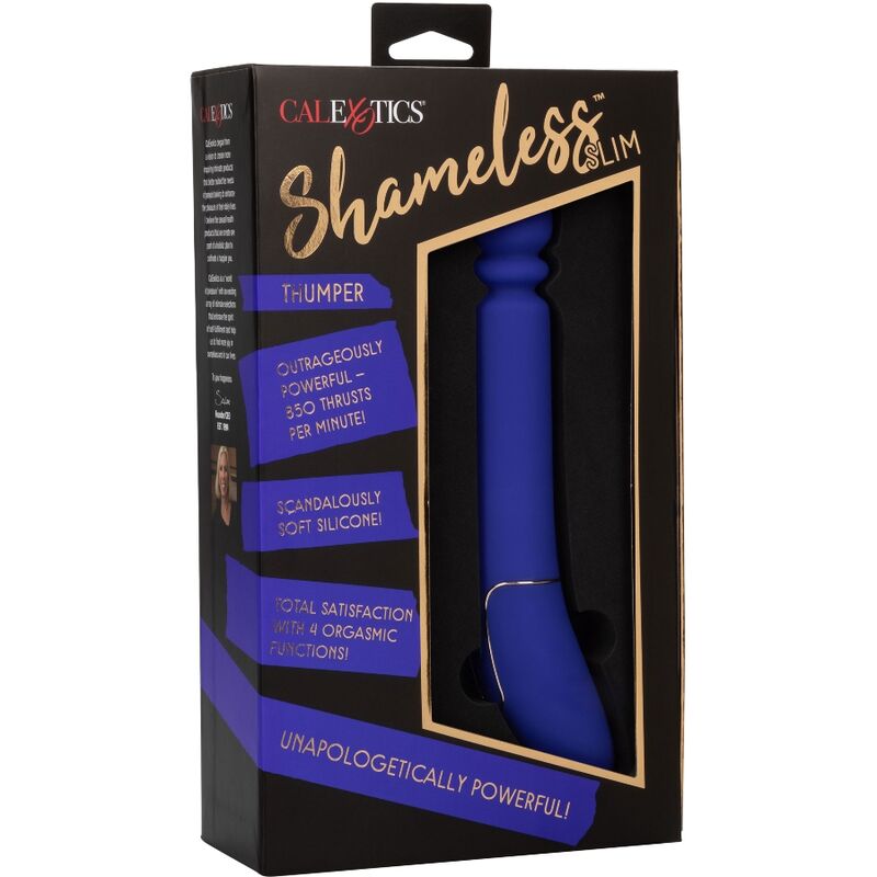 Calexotics Shameless Slim Thumper Blue | Niks.fi verkkokauppa