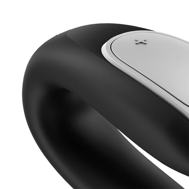 Satisfyer Double Fun Partner Vibrator Black | Niks.fi verkkokauppa