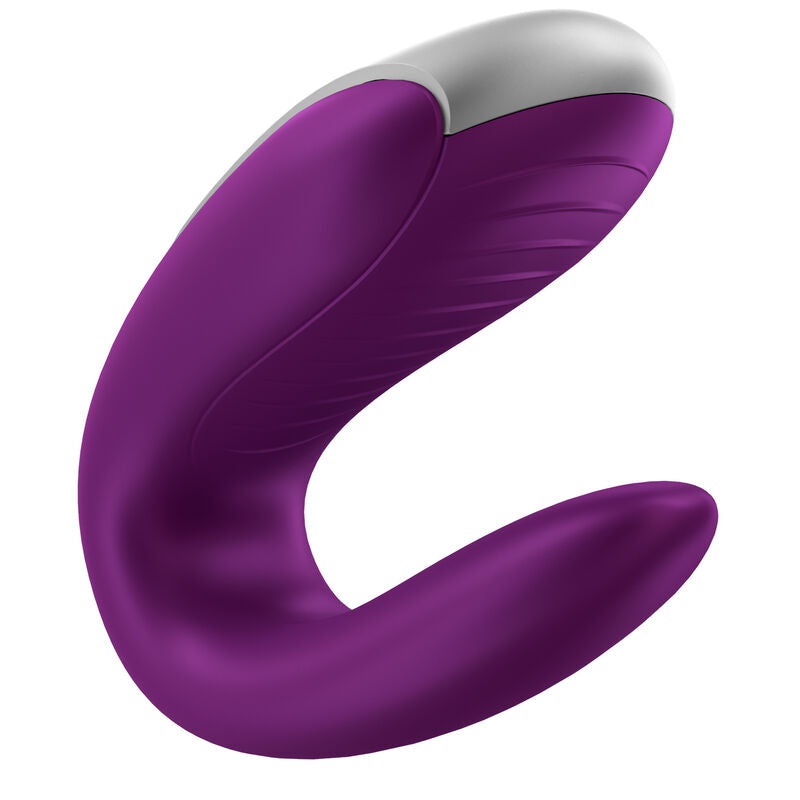 Satisfyer Double Fun Partner Vibrator Purple | Niks.fi verkkokauppa