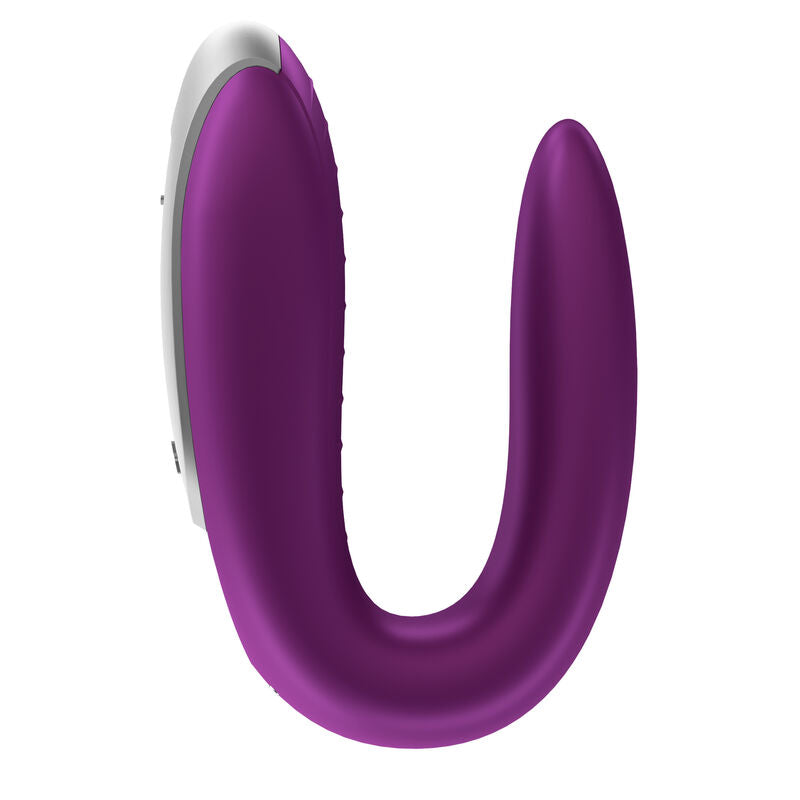 Satisfyer Double Fun Partner Vibrator Purple | Niks.fi verkkokauppa
