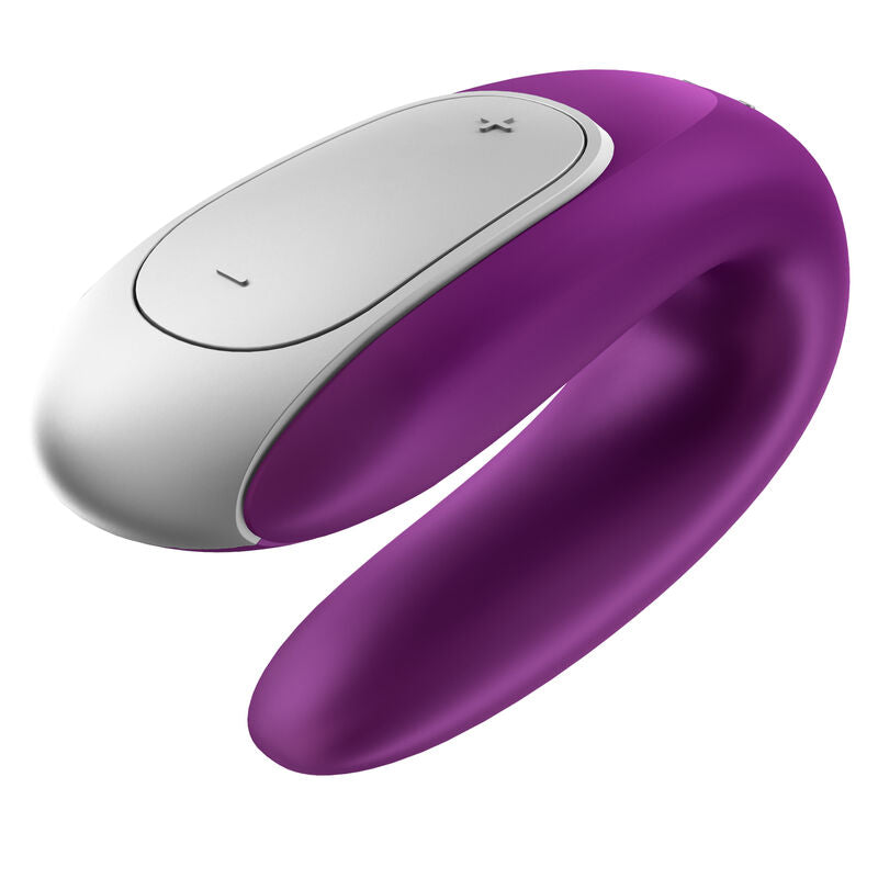 Satisfyer Double Fun Partner Vibrator Purple | Niks.fi verkkokauppa