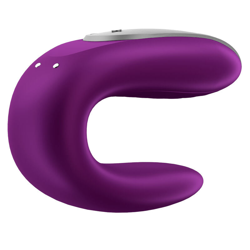 Satisfyer Double Fun Partner Vibrator Purple | Niks.fi verkkokauppa