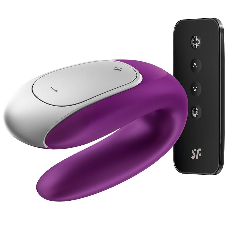 Satisfyer Double Fun Partner Vibrator Purple | Niks.fi verkkokauppa