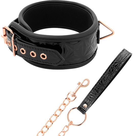 Begme Black Edition Premium Vegan Leather Collar With Neoprene Lining | Niks.fi verkkokauppa