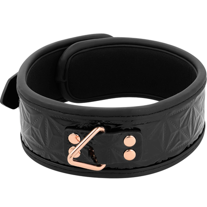 Begme Black Edition Premium Vegan Leather Collar With Neoprene Lining | Niks.fi verkkokauppa