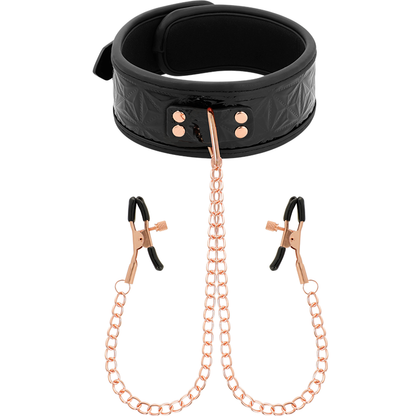 Begme Black Edition Collar With Nipple Clamps With Neoprene Lining | Niks.fi verkkokauppa