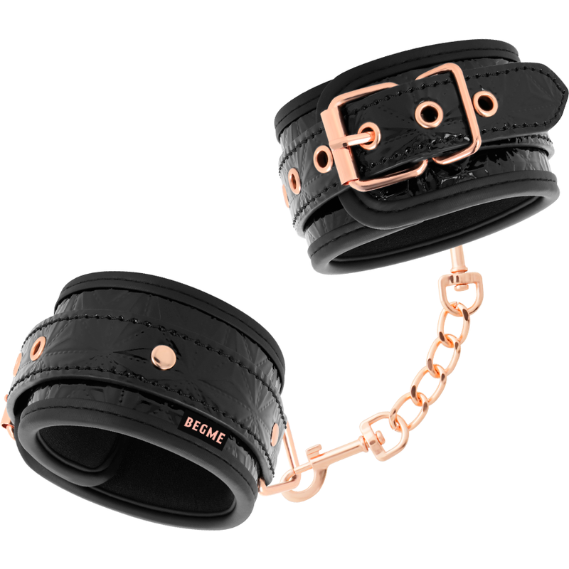 Begme Black Edition Premium Handcuffs With Neoprene Lining | Niks.fi verkkokauppa