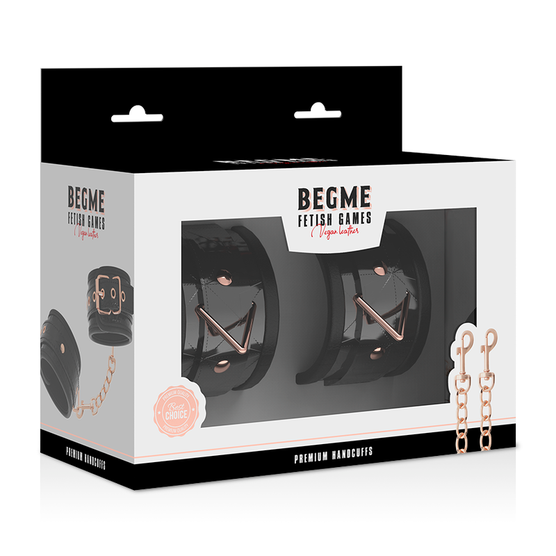 Begme Black Edition Premium Handcuffs With Neoprene Lining | Niks.fi verkkokauppa