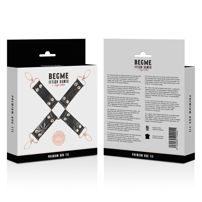 Begme Black Edition Vegan Leather Hog Tie | Niks.fi verkkokauppa