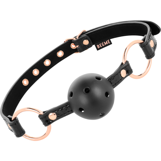 Begme Black Edition Ball Gag Vegan Leather | Niks.fi verkkokauppa