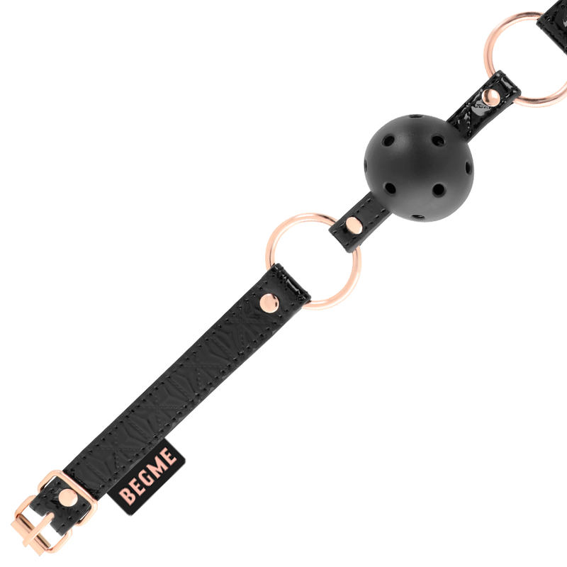Begme Black Edition Ball Gag Vegan Leather | Niks.fi verkkokauppa