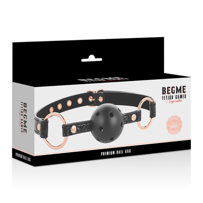 Begme Black Edition Ball Gag Vegan Leather | Niks.fi verkkokauppa