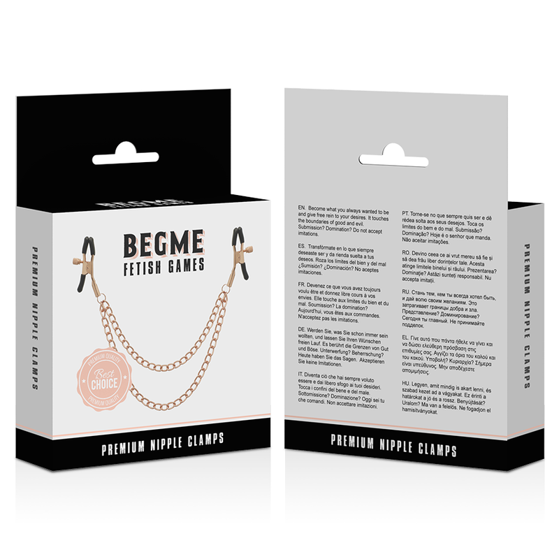 Begme Black Edition Premium Nipple Clamps | Niks.fi verkkokauppa