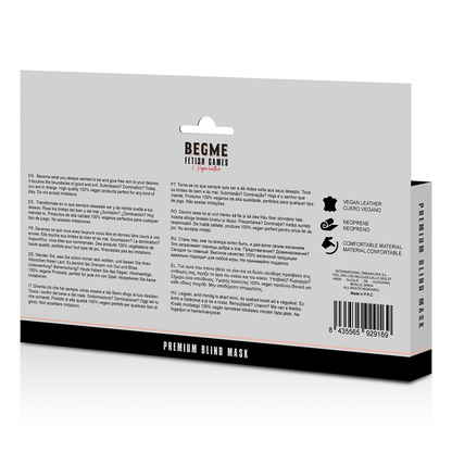 Begme Red Edition Premium Blind Mask With Neoprene Lining | Niks.fi verkkokauppa