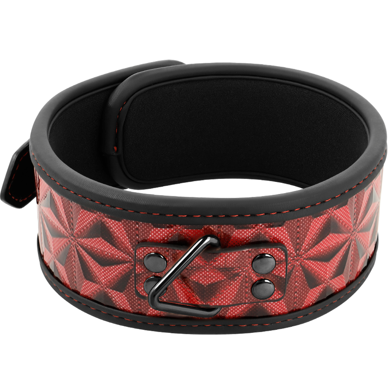 Begme Red Edition Premium Vegan Leather Collar With Neoprene Lining | Niks.fi verkkokauppa