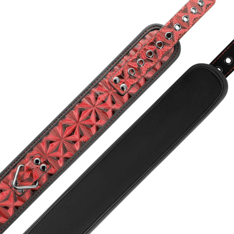 Begme Red Edition Premium Vegan Leather Collar With Neoprene Lining | Niks.fi verkkokauppa