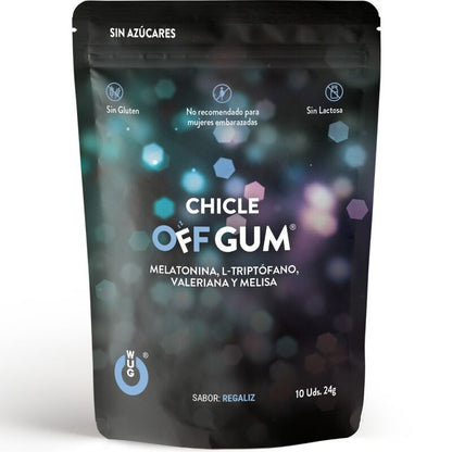 Wug Gum Off Valerian, Tryptophan, Lemon Balm And Melatonin 10 Units | Niks.fi verkkokauppa