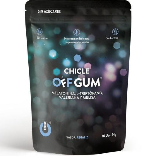 Wug Gum Off Valerian, Tryptophan, Lemon Balm And Melatonin 10 Units | Niks.fi verkkokauppa