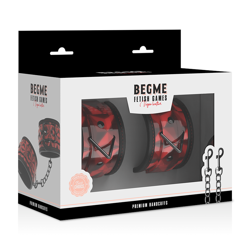 Begme Red Edition Premium Handcuffs With Neoprene Lining | Niks.fi verkkokauppa