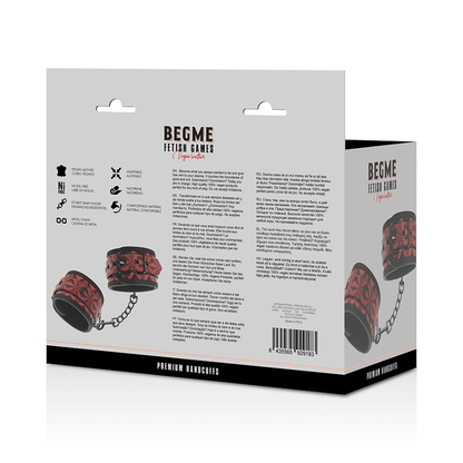 Begme Red Edition Premium Handcuffs With Neoprene Lining | Niks.fi verkkokauppa