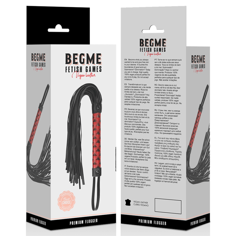 Begme Red Edition Vegan Leather Flogger | Niks.fi verkkokauppa