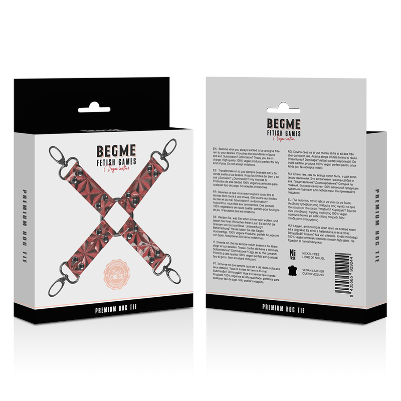 Begme Red Edition Premium Vegan Leather Hog Tie | Niks.fi verkkokauppa