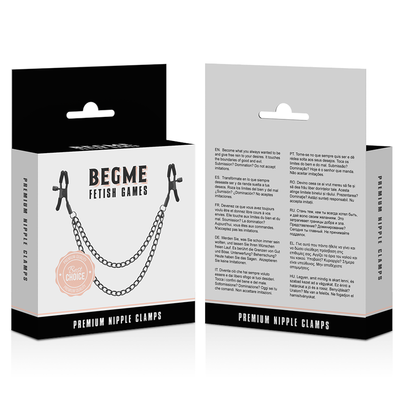 Begme Red Edition Nipple Clips With Chain | Niks.fi verkkokauppa