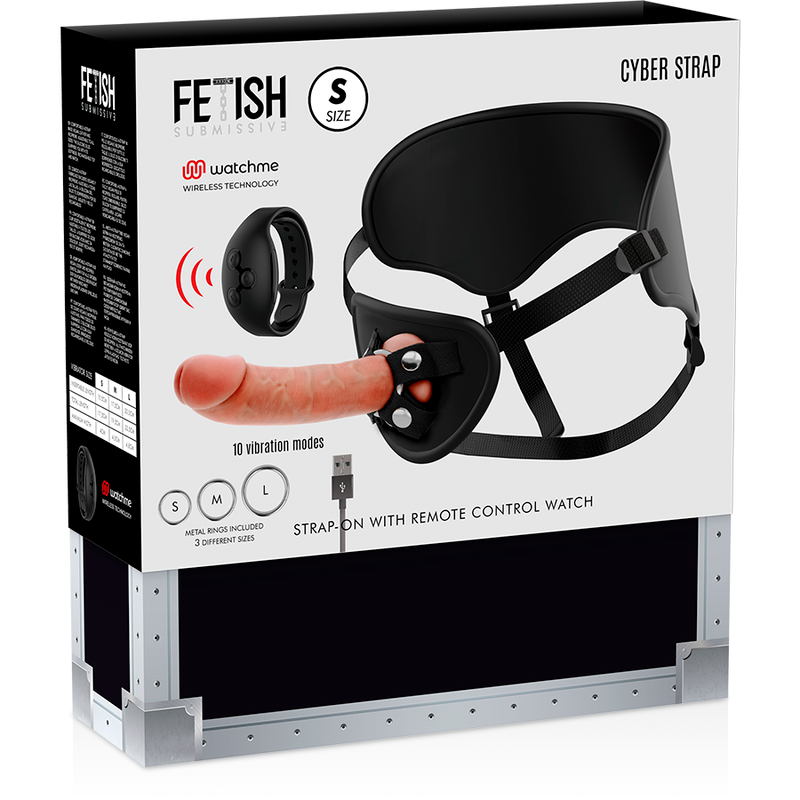Fetish Submissive Cyber Strap Harness With Remote Control Dildo Watchme S Technology | Niks.fi verkkokauppa
