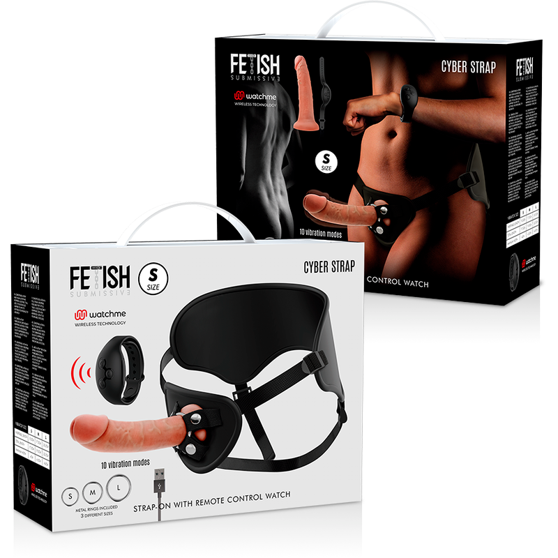 Fetish Submissive Cyber Strap Harness With Remote Control Dildo Watchme S Technology | Niks.fi verkkokauppa
