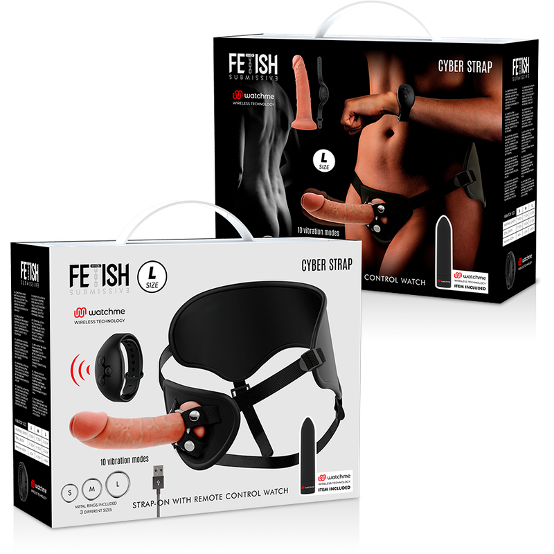 Fetish Submissive Cyber Strap Harness With Dildo And Bullet Remote Control Watchme L Technology | Niks.fi verkkokauppa