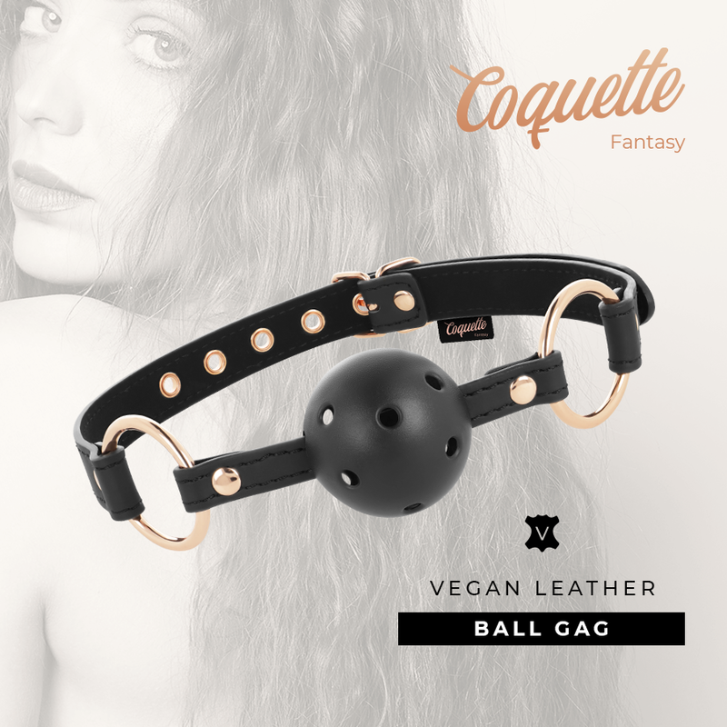 Coquette Chic Desire Fantasy Breathable Vegan Leather Gag | Niks.fi verkkokauppa