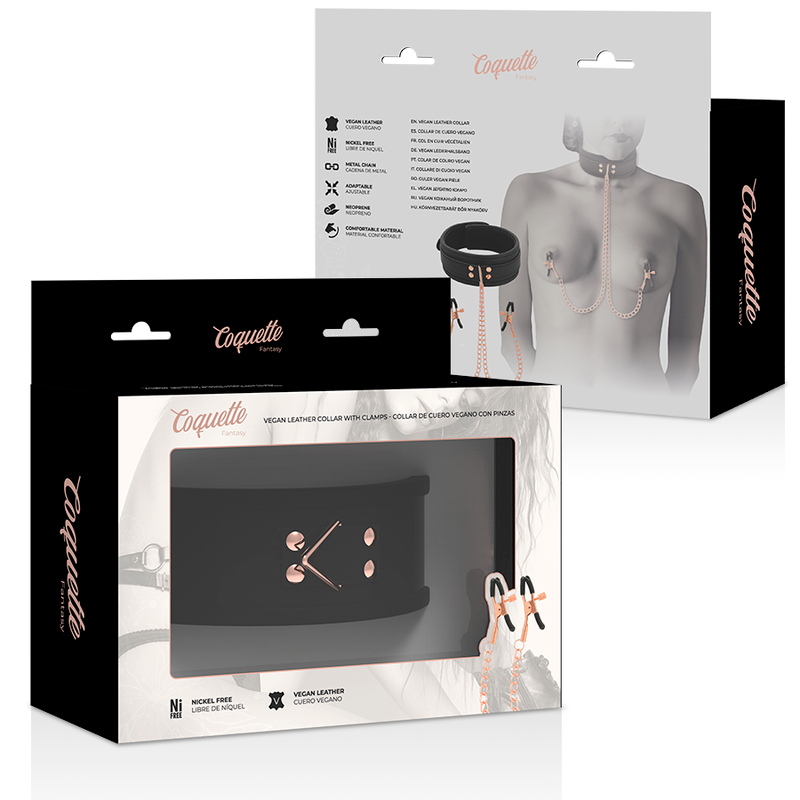 Coquette Chic Desire Fantasy Nipple Clamp Necklace With Neoprene Lining | Niks.fi verkkokauppa