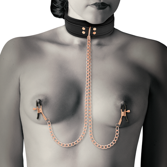 Coquette Chic Desire Fantasy Nipple Clamp Necklace With Neoprene Lining | Niks.fi verkkokauppa