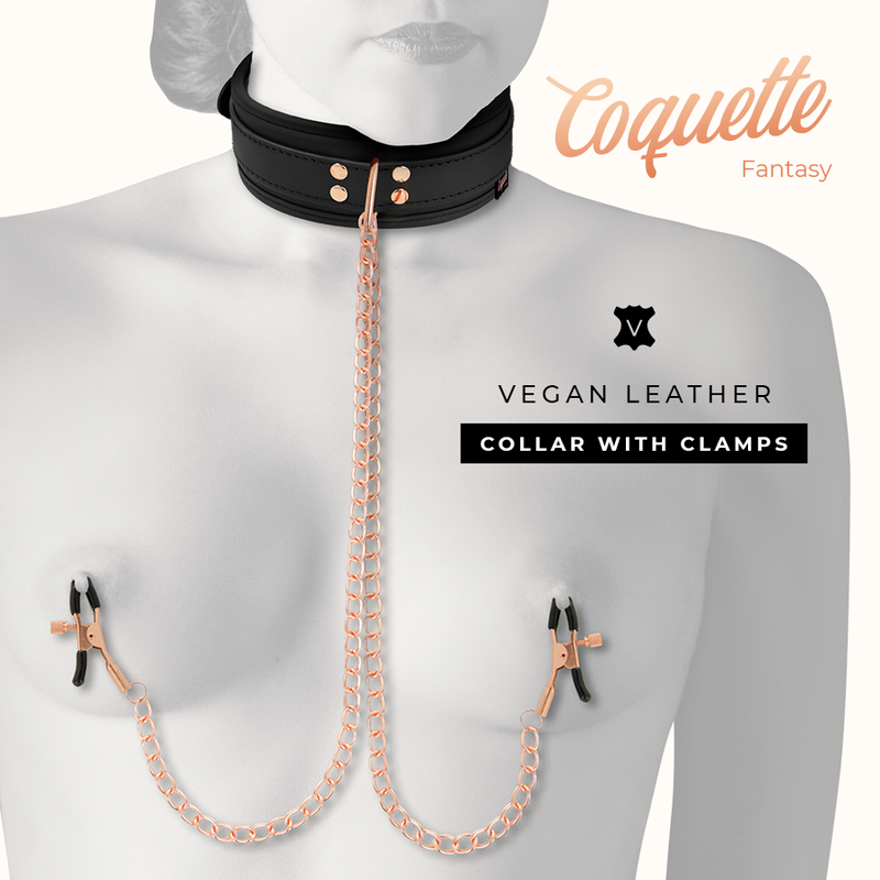 Coquette Chic Desire Fantasy Nipple Clamp Necklace With Neoprene Lining | Niks.fi verkkokauppa