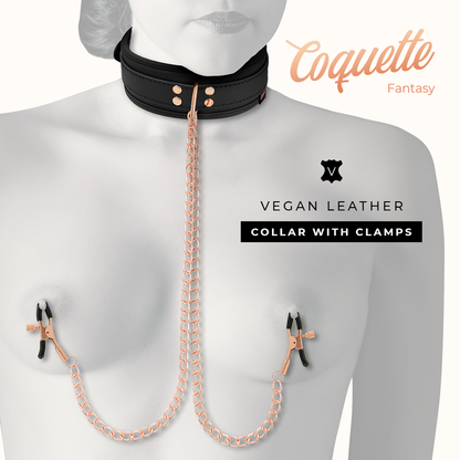 Coquette Chic Desire Fantasy Nipple Clamp Necklace With Neoprene Lining | Niks.fi verkkokauppa