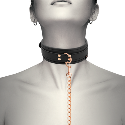 Coquette Chic Desire Fantasy Vegan Leather Necklace With Strap And Neoprene Lining | Niks.fi verkkokauppa