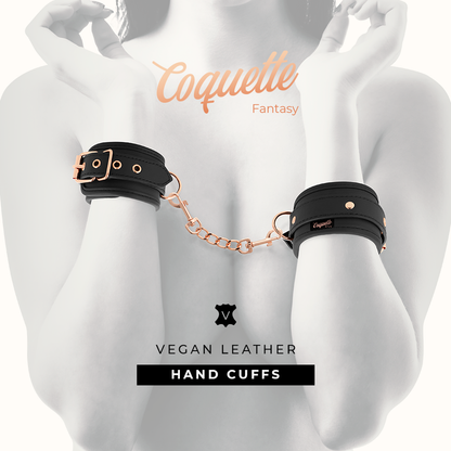 Coquette Chic Desire Fantasy Vegan Leather Handcuffs With Noprene Lining | Niks.fi verkkokauppa