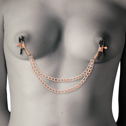 Coquette Chic Desire Fantasy Metal Nipple Clips With Chain | Niks.fi verkkokauppa